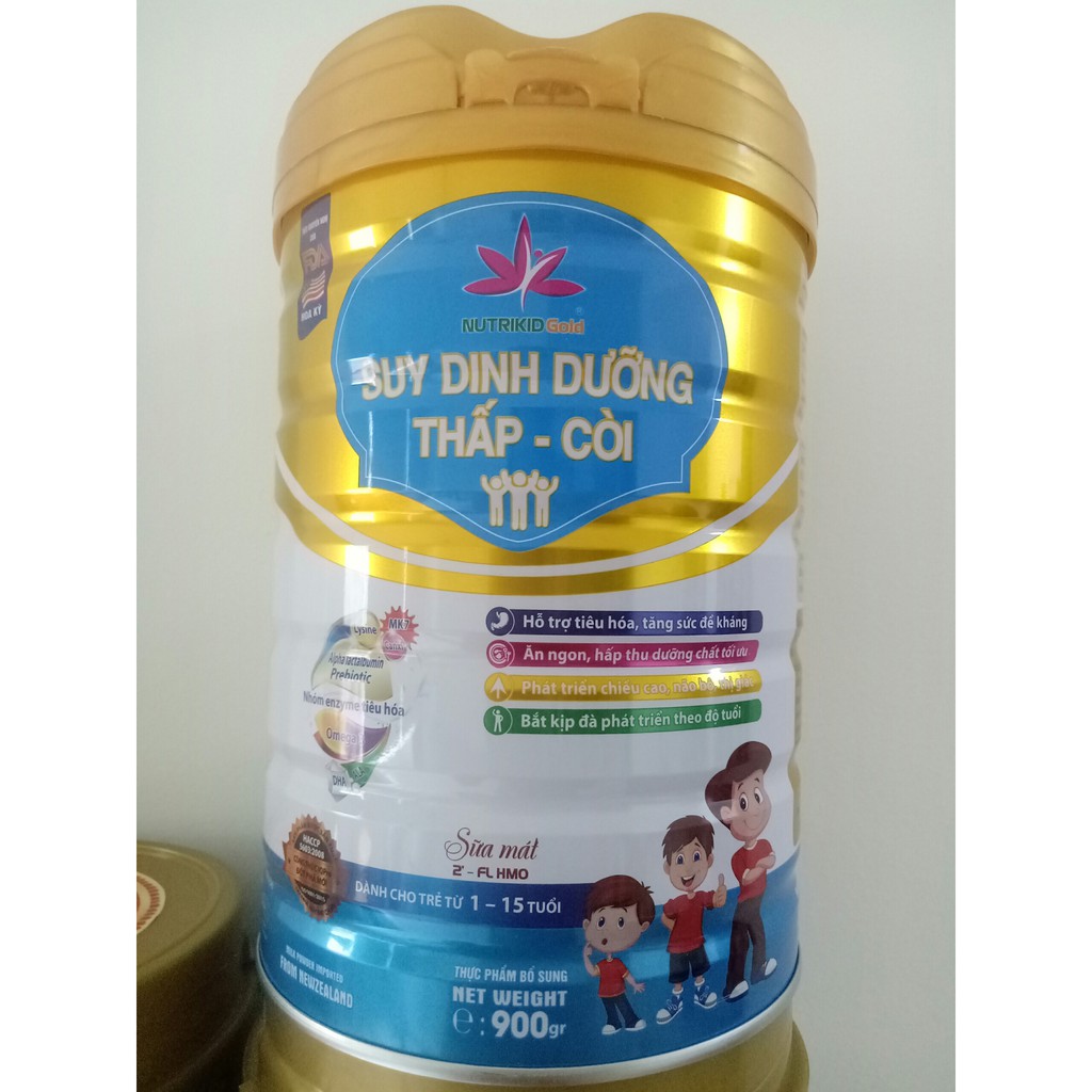 Sữa mát dành cho trẻ từ 1-15 tuổi suy dinh dưỡng, thấp, còi - Lon 900g