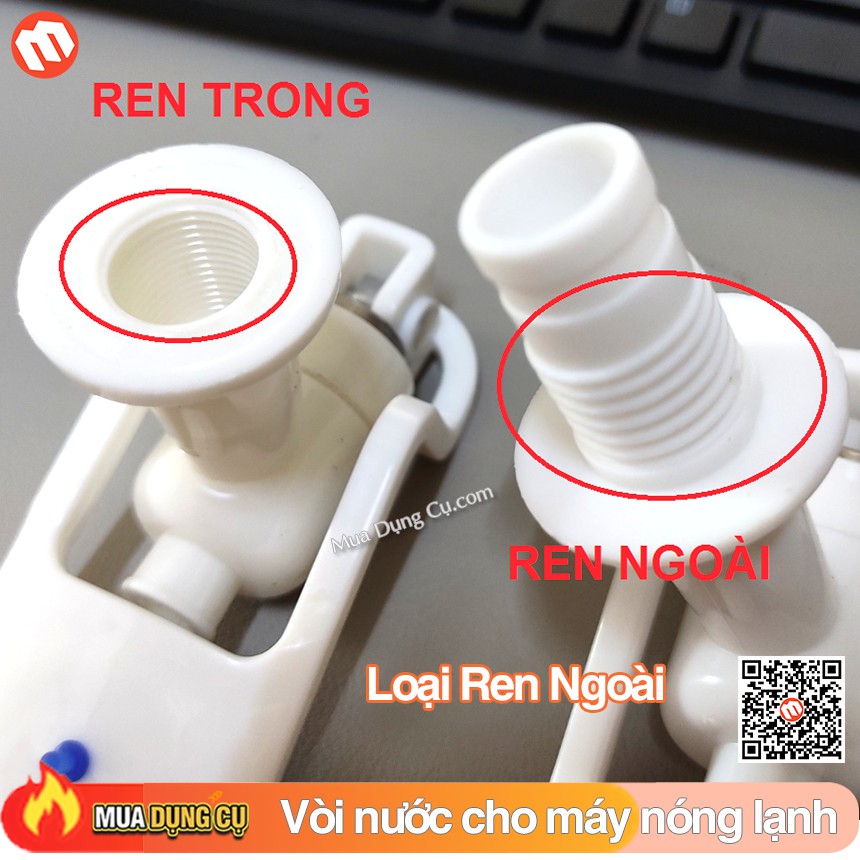 Vòi cho cây nước nóng lạnh - 2 vòi thay thế bình nước nóng lạnh (Loại Tốt)