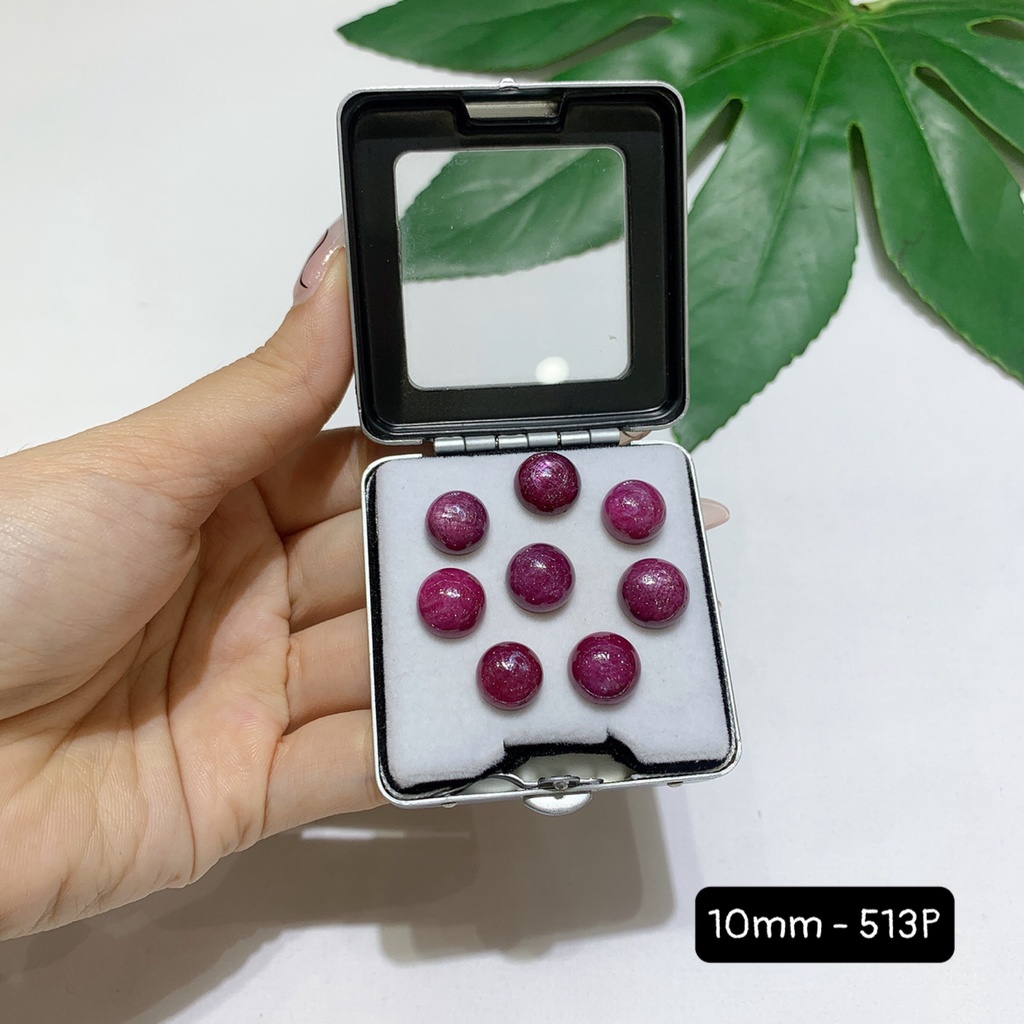 Mặt Đá Ruby Nam Phi Size Tròn 6-10mm Mới Về