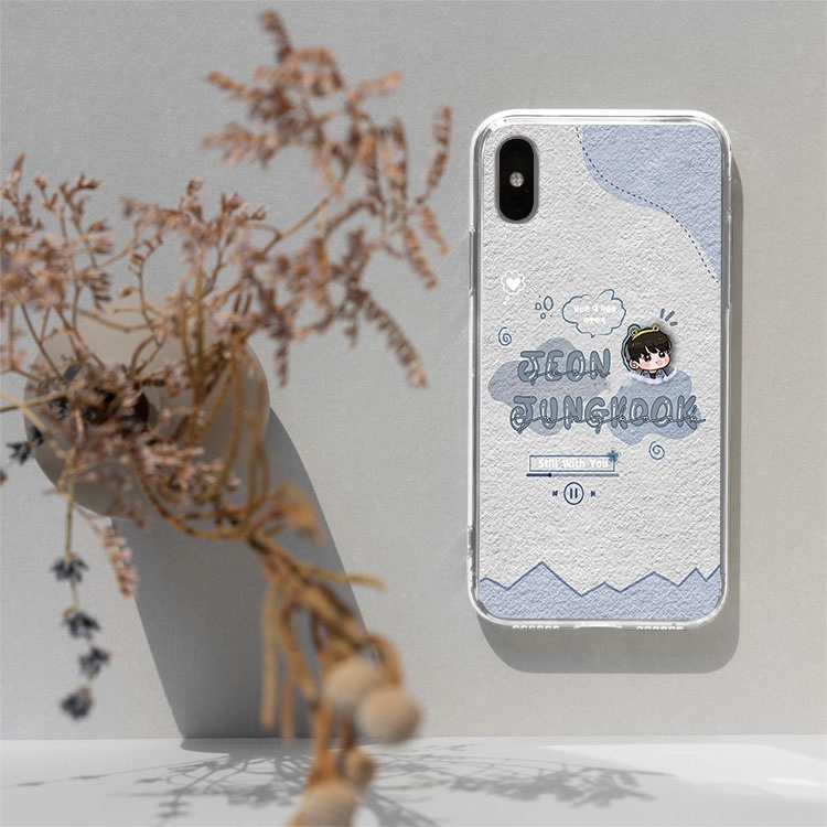 Ốp lưng ip Jeon Jungkook cho iPhone12 promaxXS XR nữ 8plus mềm 7Plus X XR Xs Max 6 6s BLUYMIN008