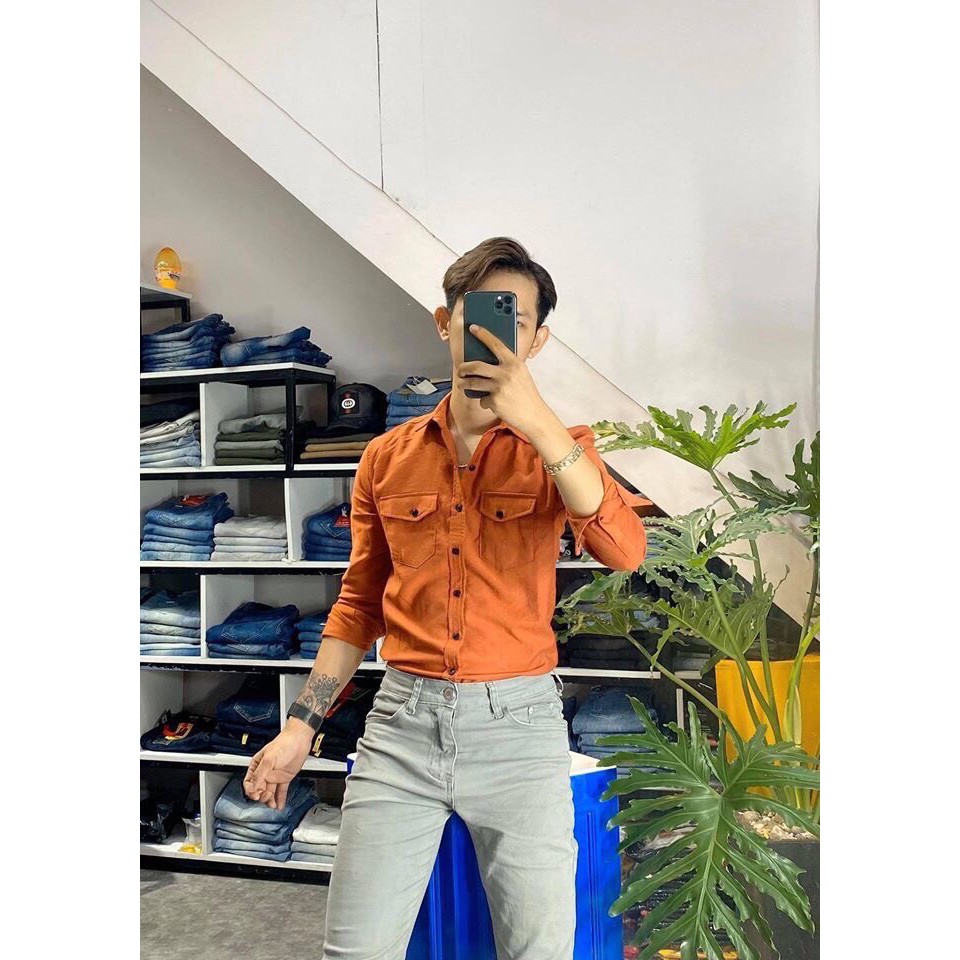 Áo Sơ Mi Nam Dài tay Hàn Quốc Đẹp Cao Cấp FAVITI SM44 | BigBuy360 - bigbuy360.vn