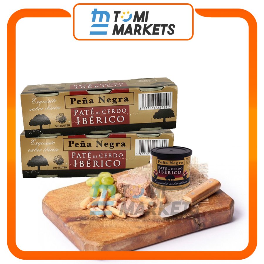 KÈM ẢNH THẬT!!Set 3 hộp pate gan heo Tây Ban Nha Iberico Negra 3*83g