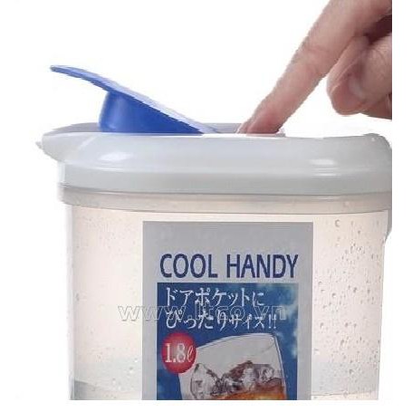 Bình đựng nước có quai Cool Handy 1.8L hàng nhập từ Nhật Bản nhựa PP, PE cao cấp, An toàn cho sức khỏe 293747