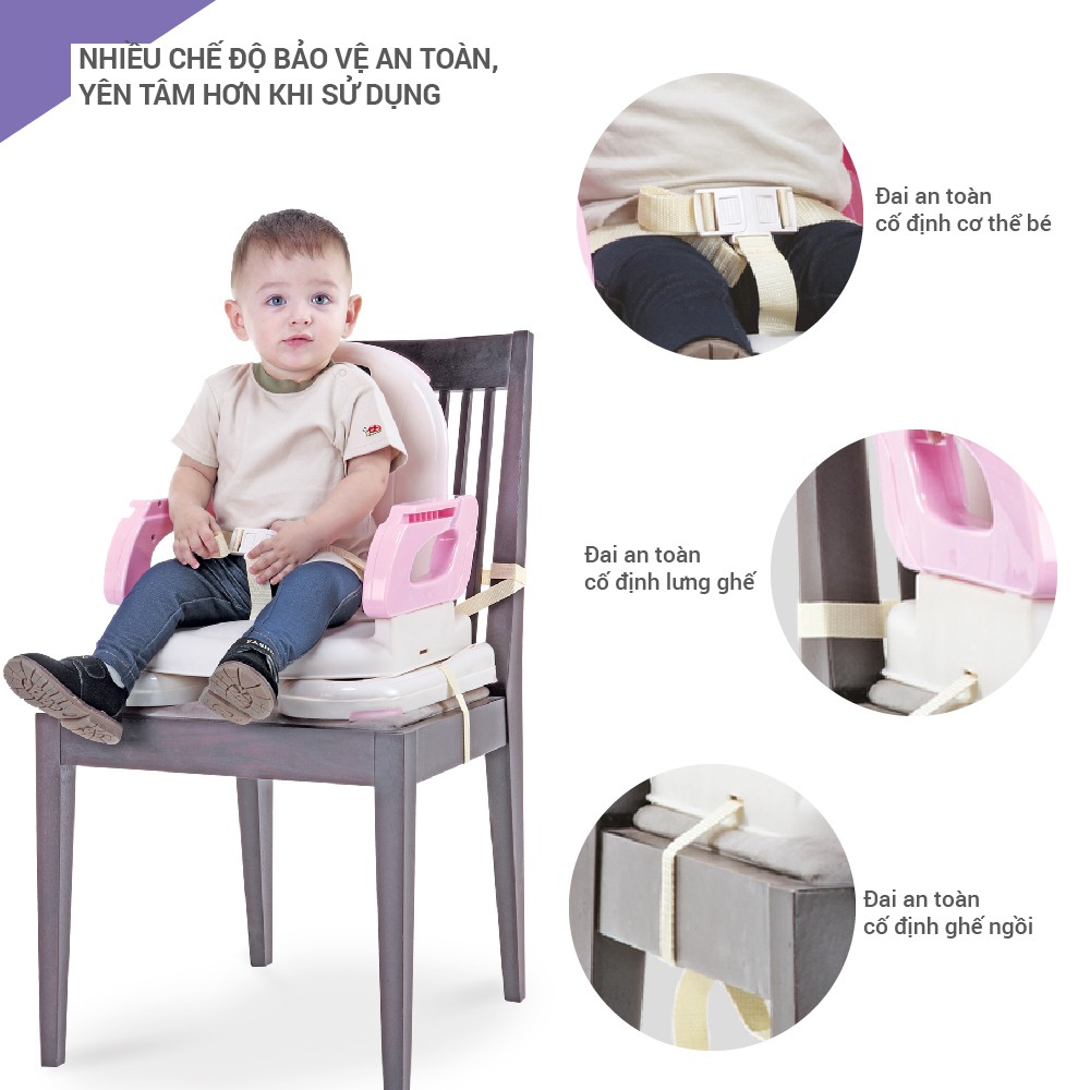 Ghế ngồi ăn dặm cho bé nâng hạ độ cao Mastela 07110 / 07112 hàng chính hãng 4babies