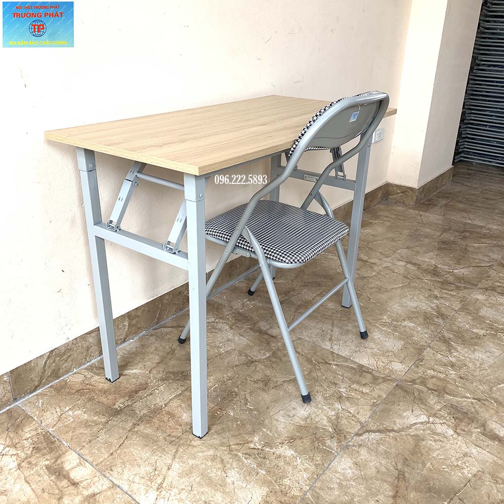 Ghế gấp văn phòng Trường Phát G01S khung sắt SƠN TĨNH ĐIỆN màu CARO, Ghế xếp có đệm