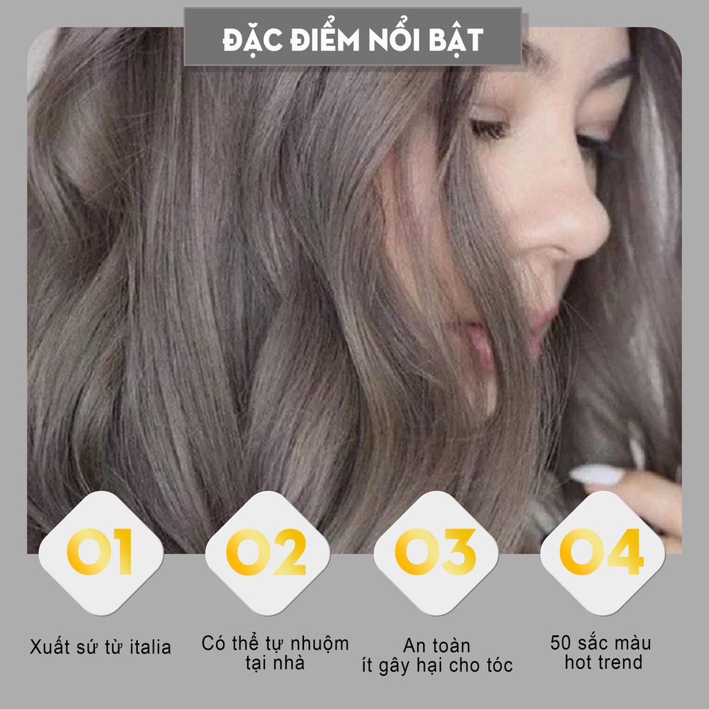 Thuốc nhuộm tóc nâu khói trầm tại nhà giá rẻ chính hãng OLAP OL09