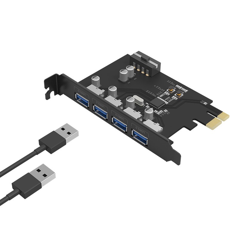 Card mở rộng 4 cổng USB 3.0 Orico PME-4U - Hàng Chính Hãng