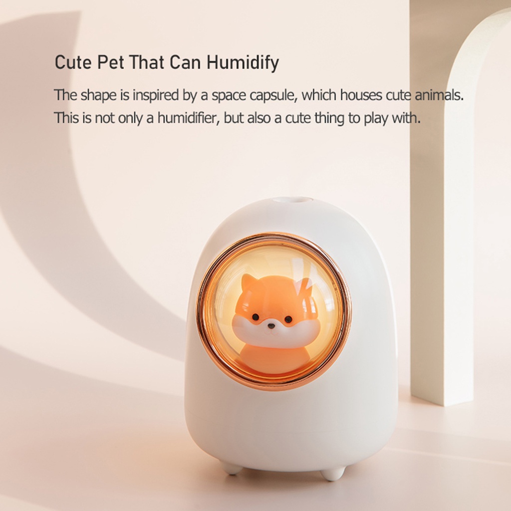 Máy phun sương tạo ẩm không khí XIAOMI YOUPIN 3Life không dây để bàn thiết kế con tàu vũ trụ và chú mèo/ hamster nhỏ gọn