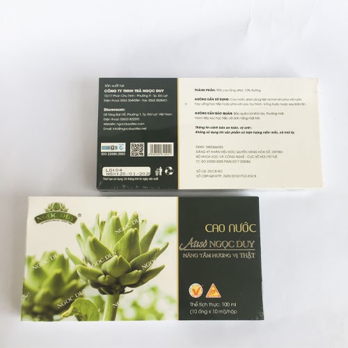 CAO NƯỚC ATISO NGỌC DUY