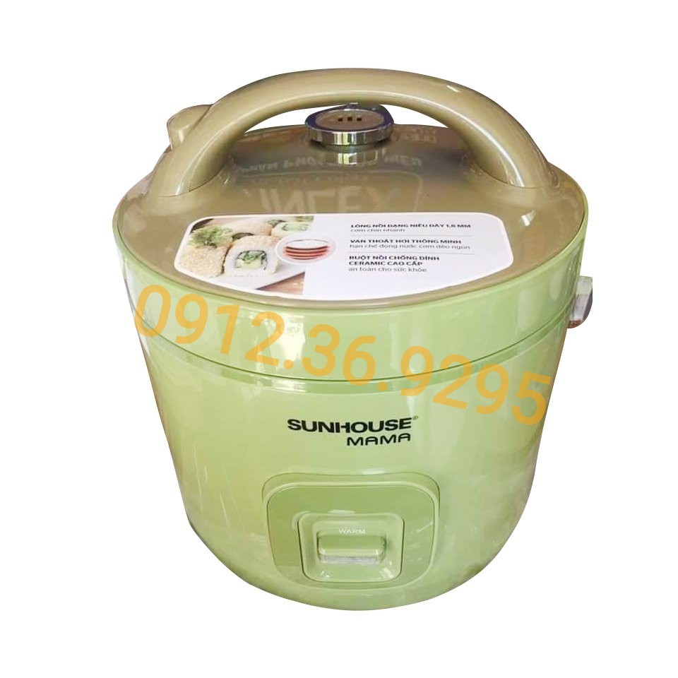 NỒI CƠM ĐIỆN CAO CẤP SUNHOUSE MAMA SHD8665G, Dung tích 1.8L - BẢO HÀNH 24 THÁNG