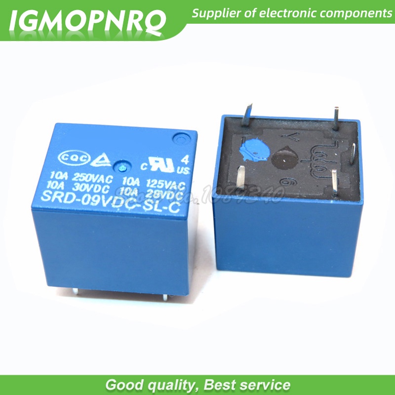 Bộ 5 Rơ Le SRD-03 05 06 09 24 12VDC-SL-C 5PINS 3V 5V 6V 9V 24V 12V Chất Lượng Cao