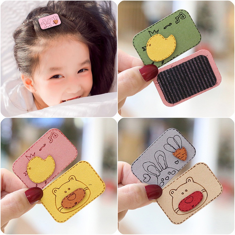 Kẹp Tóc Dạng Dán Hoạt Hình Dễ Thương Cho Bé Gái