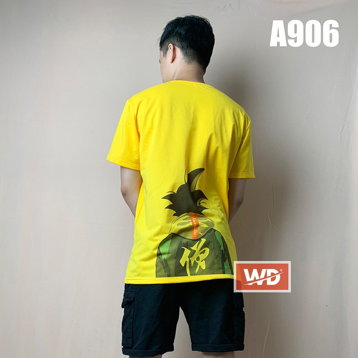 Áo thun nam songoku Wado chất liệu cotton mềm mịn in hình mã A906