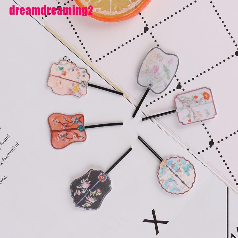 Set 2 Quạt mini Trang Trí Nhà Búp Bê Tỉ Lệ 1: