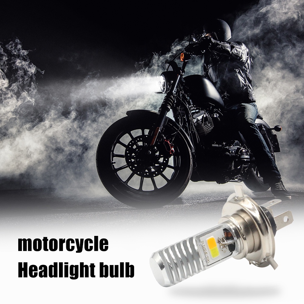 Đèn Pha Led H4 Màu Trắng / Vàng Siêu Sáng Cho Xe Mô Tô | BigBuy360 - bigbuy360.vn