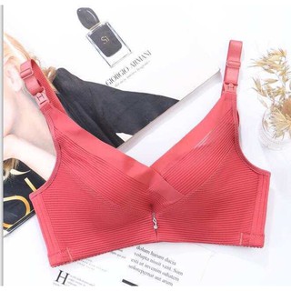 Áo lót bầu và cho con bú chất voan lụa mở khuy trên DAMOBA