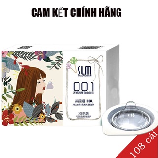 bao cao su trung quốc cao cấp SLM , siêu mỏng 001 siêu dai (hộp108cái)