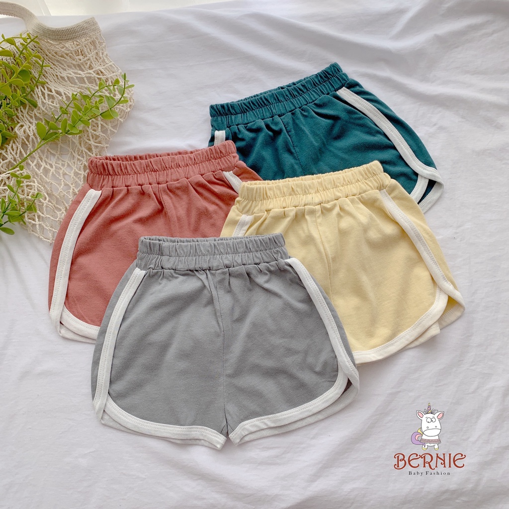 Bộ ba lỗ unisex thể thao cho bé, bộ thun không tay cotton mềm trơn màu