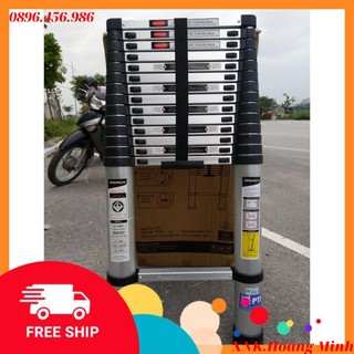 [HÀNG CAO CẤP] THANG NHÔM RÚT GỌN CAO CẤP HAKACHI HT440CP - 4M4 - BH 24 THÁNG. BẢO HIỂM 2 TỈ ĐỒNG. MỚI NHẤT