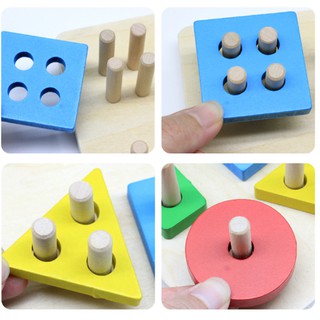 Đồ chơi thả hình luồn cọc 4 hình