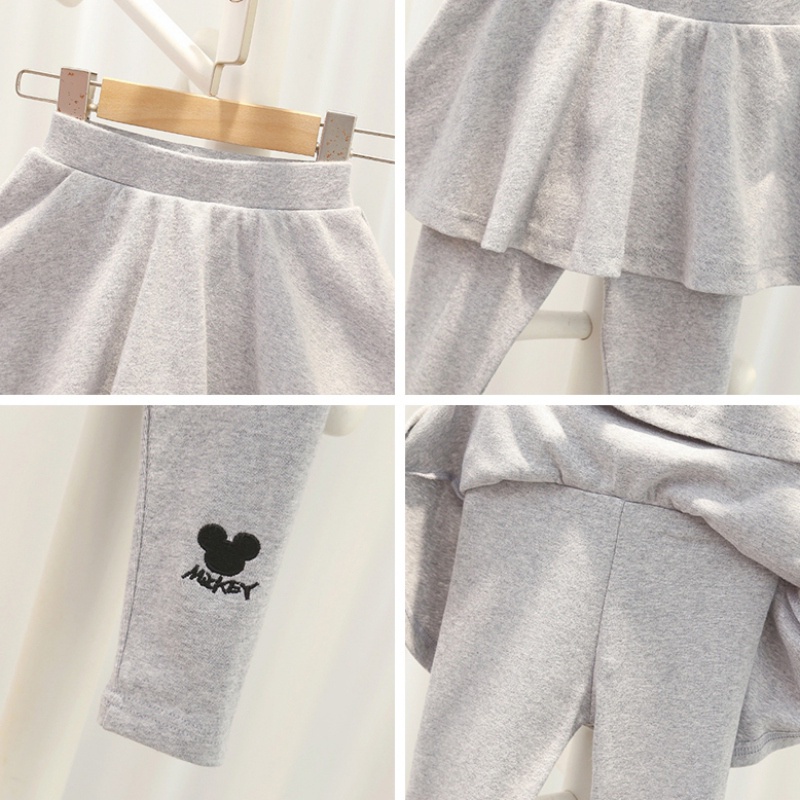 Quần Legging Giả Váy In Họa Tiết Hoạt Hình Thời Trang Mùa Thu Cho Bé Gái
