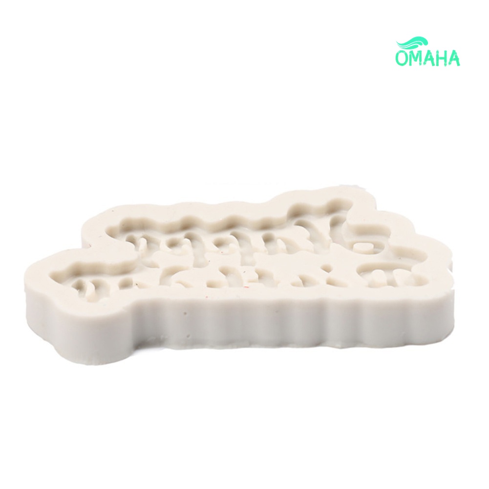 Khuôn Silicone Tạo Hình Chữ Cái Trang Trí Bánh DIY