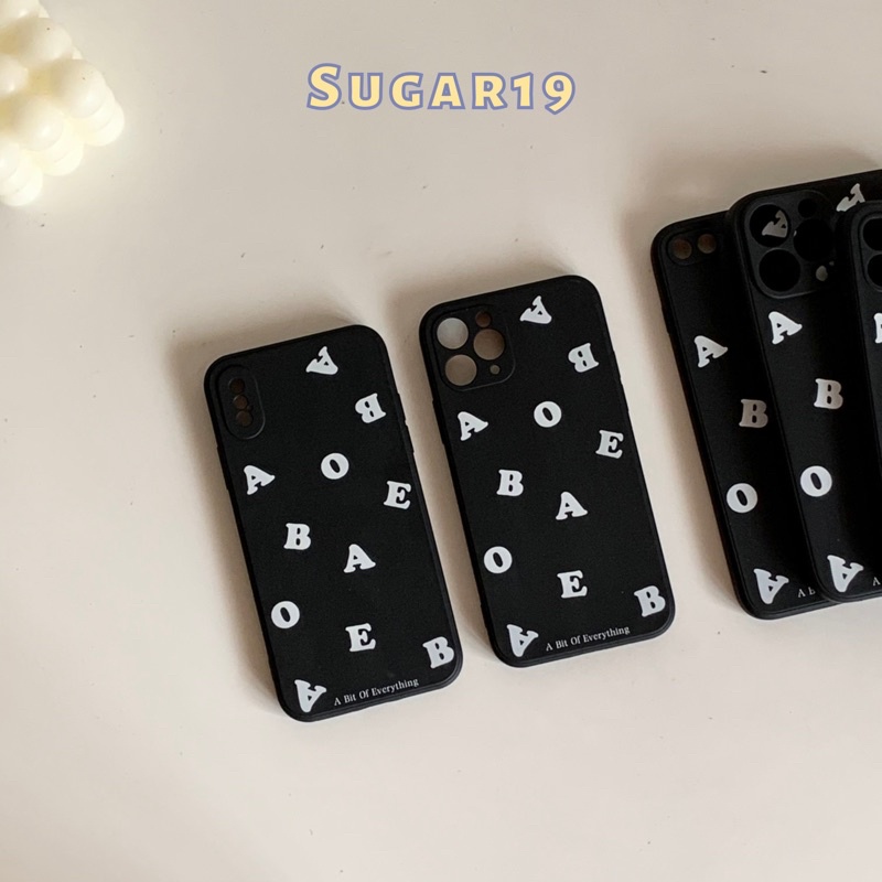 Ốp lưng in hình chữ cái Minimal Alphabet Sugar19