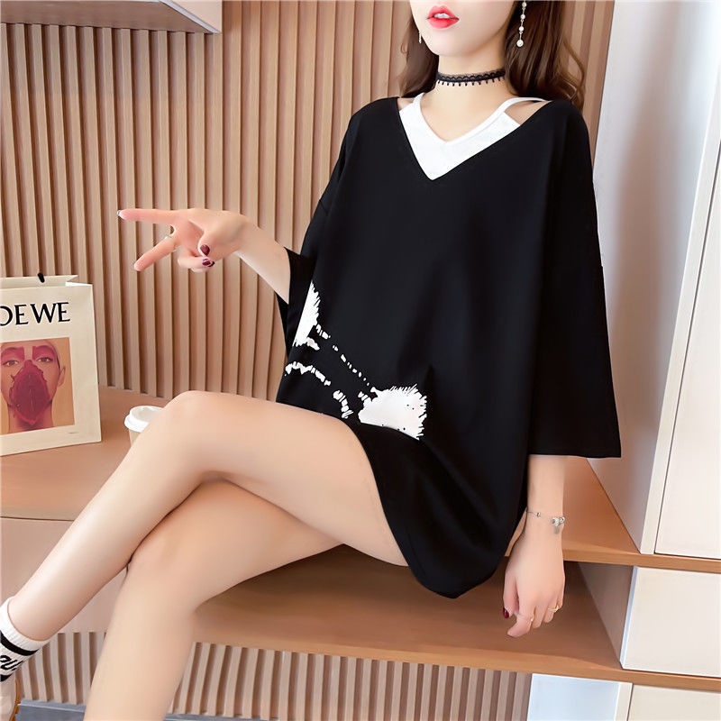 Áo thun áo phông nữ from rộng chất cotton co giãn size tới 70kg | BigBuy360 - bigbuy360.vn