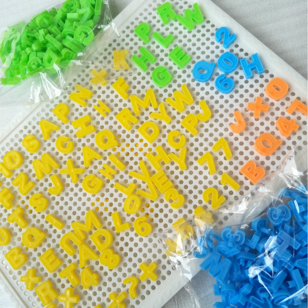 Bộ đồ chơi đính hạt cườm hình cây nấm 3D sáng tạo dạy học cho bé