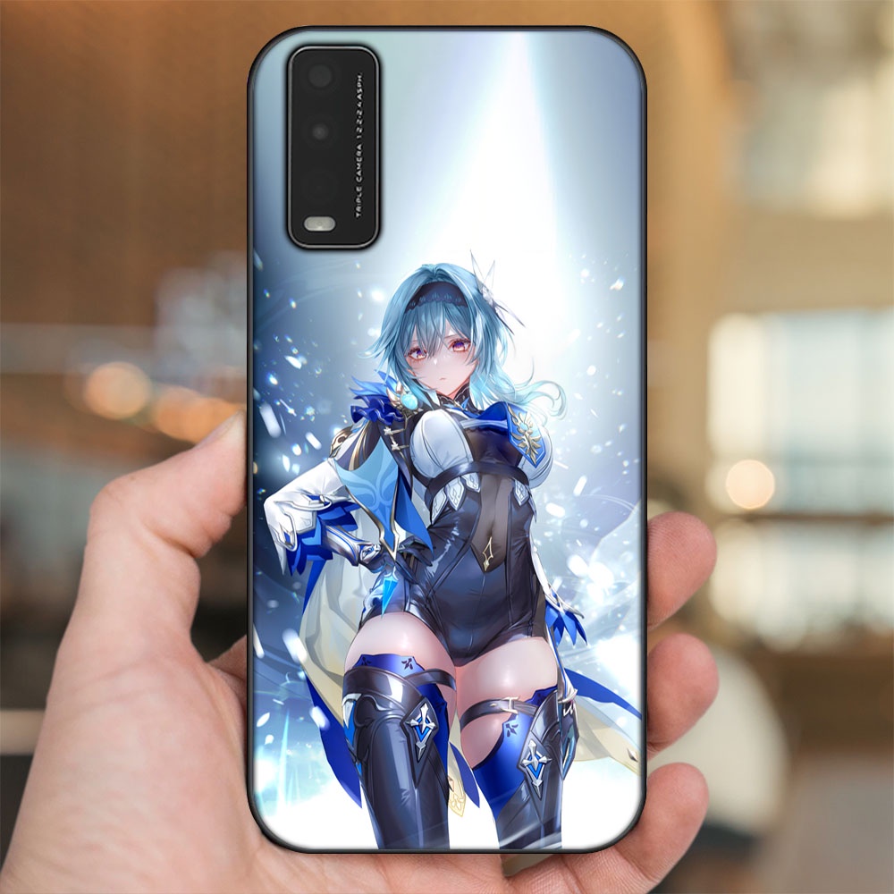 Ốp lưng Vivo Y20, Y20s, Y12s viền đen in hình Eula Genshin Impact