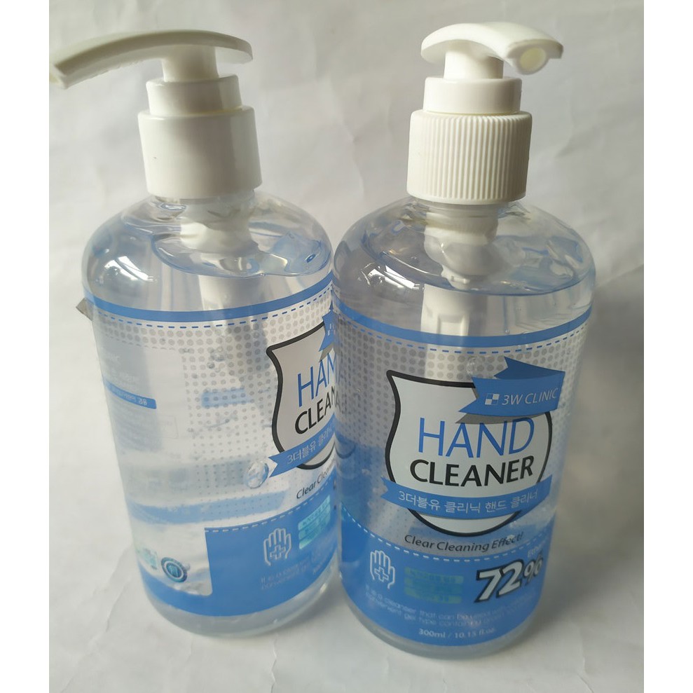 Gel Rửa Tay Khô Diệt Khuẩn Hand Cleaner 3W Clinic Hàn Quốc 300ml