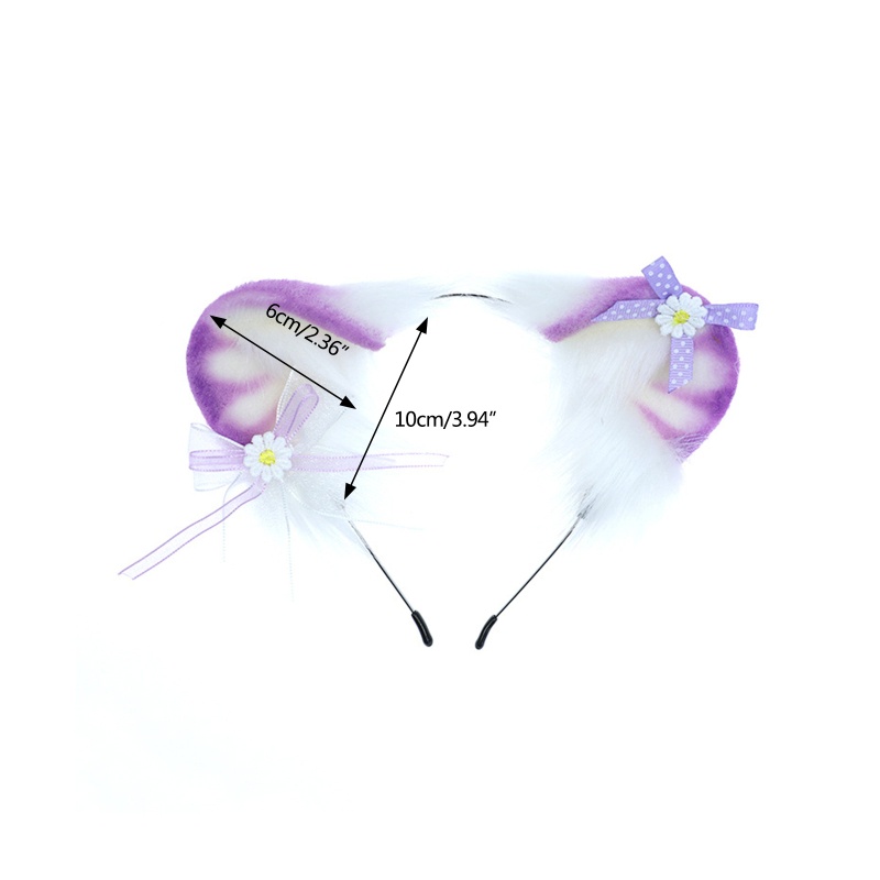 Băng Đô Tai Gấu Bông Phong Cách Lolita Đáng Yêu