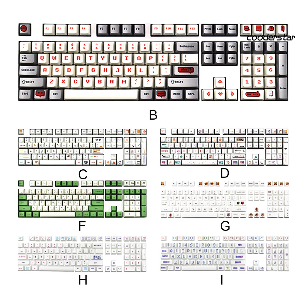 Bộ 104 Nắp Bàn Phím Cơ Mini Thay Thế Thông Dụng Cho Pc