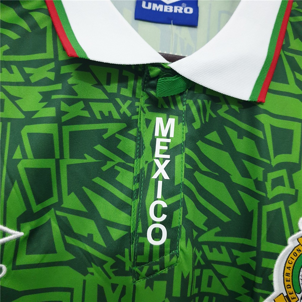 Áo Thun Bóng Đá Đội Tuyển Mexico 1994 Phong Cách Retro Cho Nam