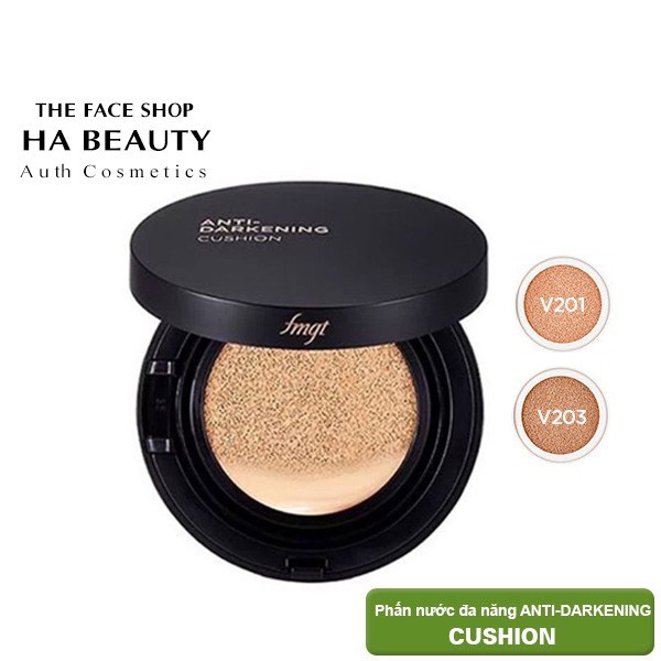 Phấn nước trang điểm chống nắng che phủ tốt khuyết điểm hàn quốc The Face Shop Anti Darkening Cushion Ex 15g SPF50+PA+++