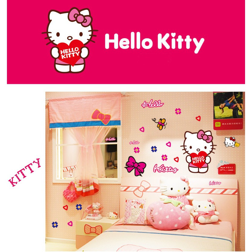 Decal dán tường Mèo Kitty - DB005