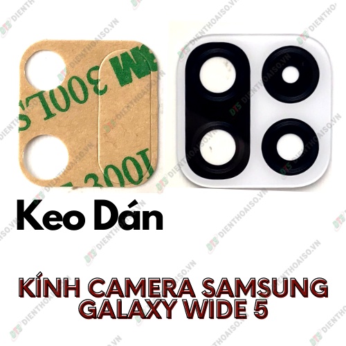 Mặt kính camera samsung wide 5 có sẵn keo dán