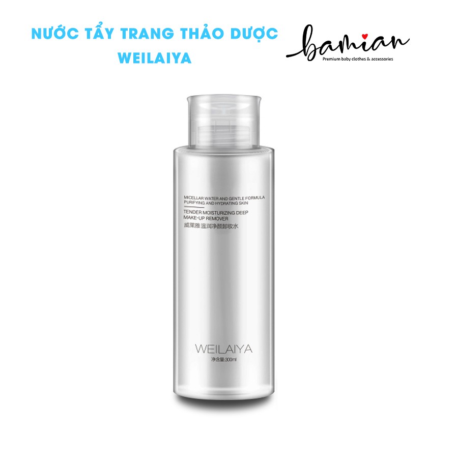 Nước tẩy trang thảo mộc WEILAIYA 300ml (Sẵn số lượng)