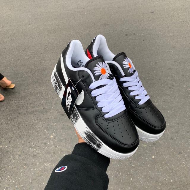 Giầy AF1. đen  hoa cúc hàng 1:1 chất lượng