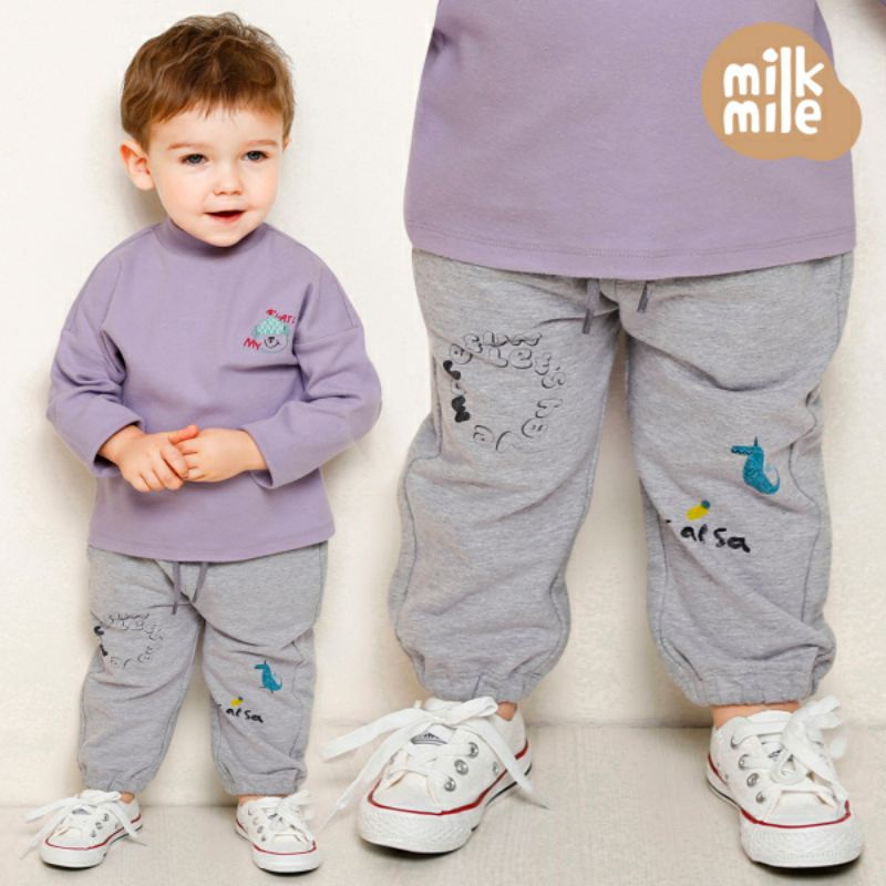 (Sz 90,100,110,120)lỗi- Quần nỉ da cá Milkmile VN xuất Hàn