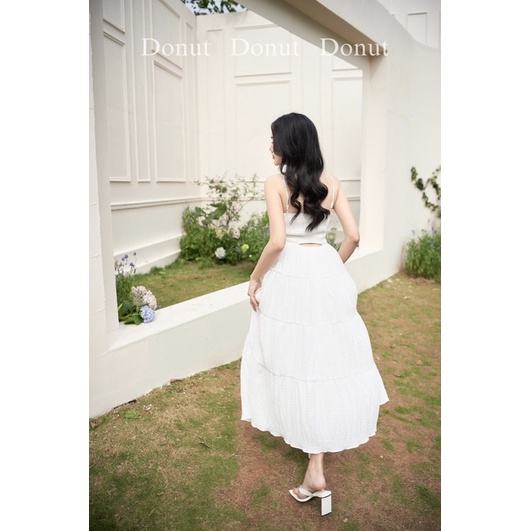 Váy 2 dây xốp tiểu thư