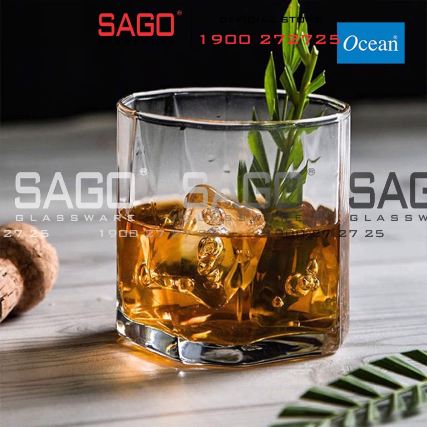 Ly Thủy Tinh Ocean Pyramid Rock 260ml | 330ml , Nhập Khẩu Thái Lan