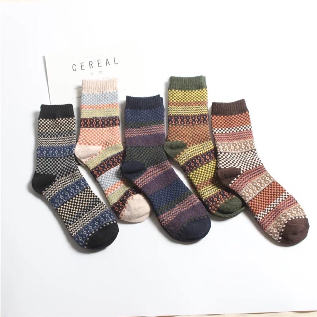 Tất Nam Hoạ Tiết Vintage