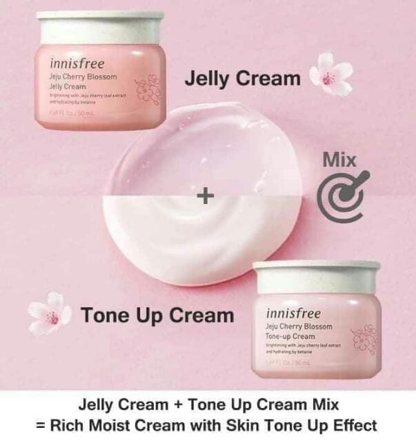 Set dưỡng trắng da Innisfree JEJU CHERRY BLOSSOM CREAM DUO SET