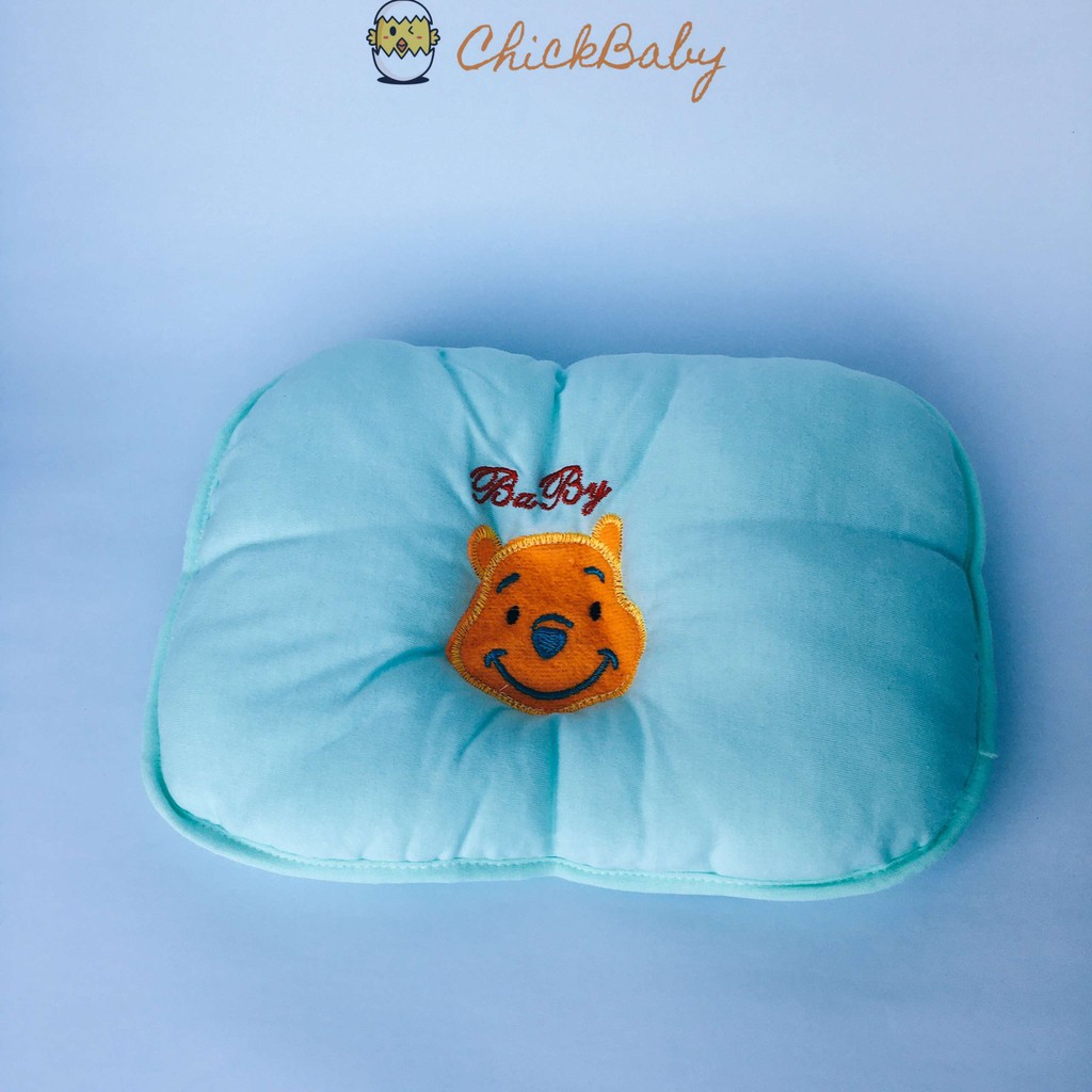 Gối cho bé sơ sinh, gối lõm đầu cho bé chống bẹp đầu mềm mại ChickBabyShop