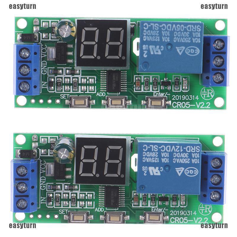 🌸ĐẦY ĐỦ 🌸Multifunction digital time infinite delay switch timer relay module dc5v12v24v