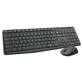 Bộ bàn phím - Chuột Logitech MK235 - Màu xám + đen