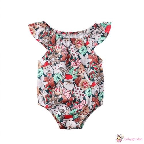 Bộ Bodysuit Một Mảnh Tay Cánh Tiên Hoa Dễ Thương Cho Bé Sơ Sinh