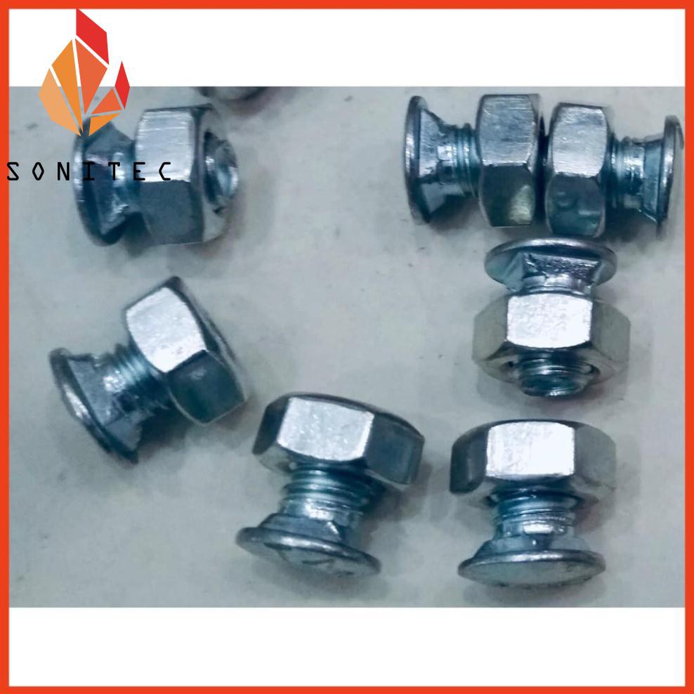 50 Con Ốc Và 8 Bù Lon Bắt Sắt V Lỗ Dùng Với Bass Kệ, Sắt V Lỗ Lắp Ráp Kệ Sắt V Lỗ Đa Năng