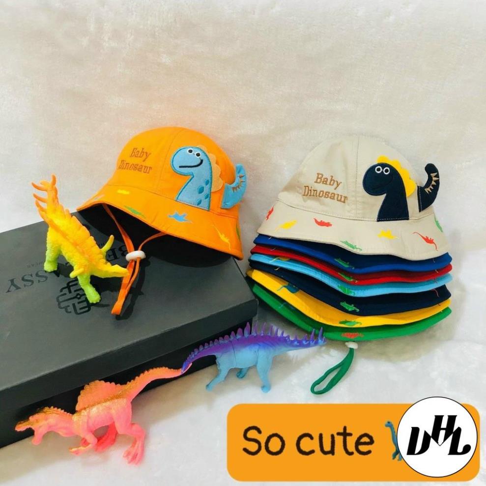 Nón cho bé (3 tháng - 15 tháng tuổi) , nón baby hình KHỦNG LONG vải Cotton mềm êm cute (Ảnh thật)